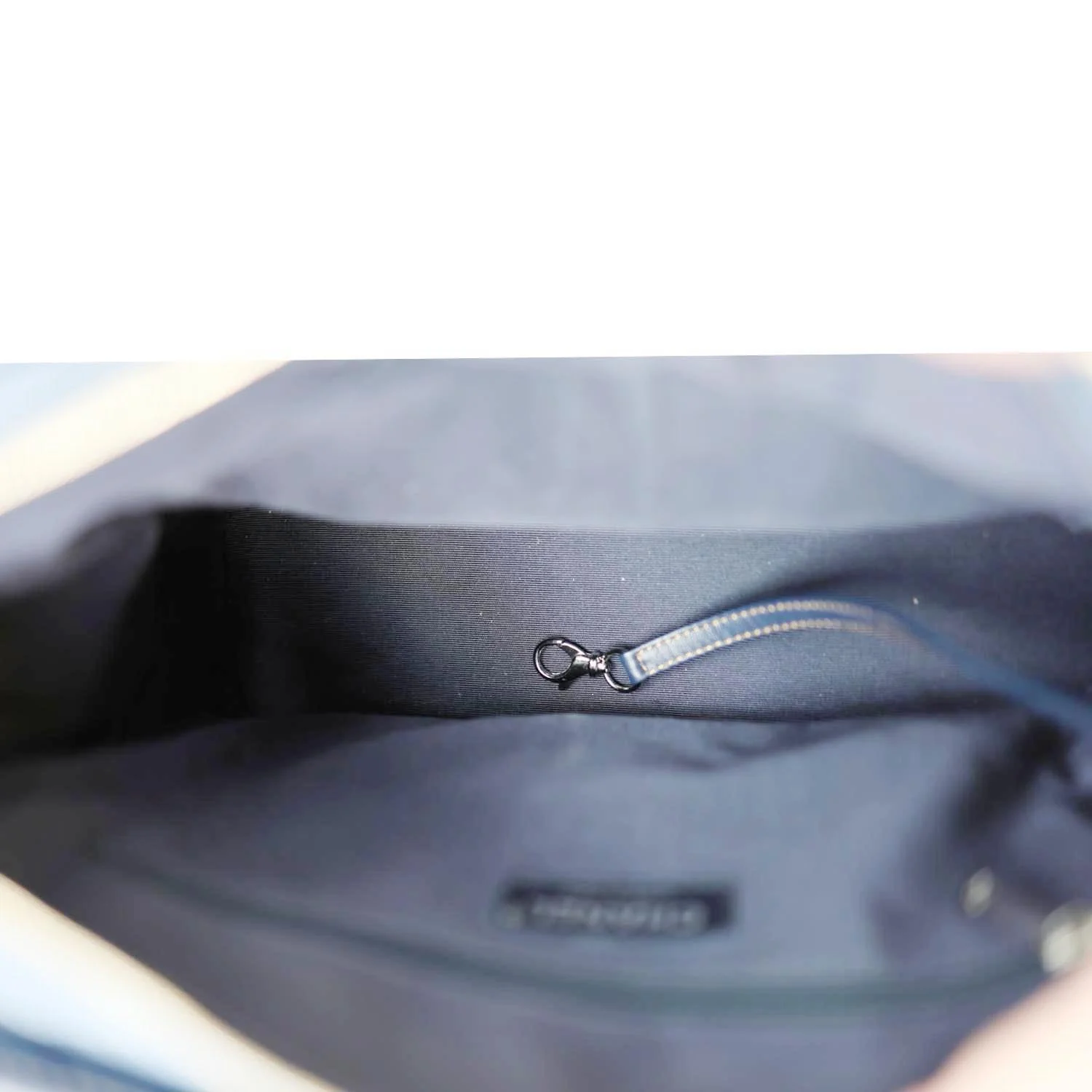 CHANEL Gabrielle Medium Denim Hobo Bag Blue - Image 11