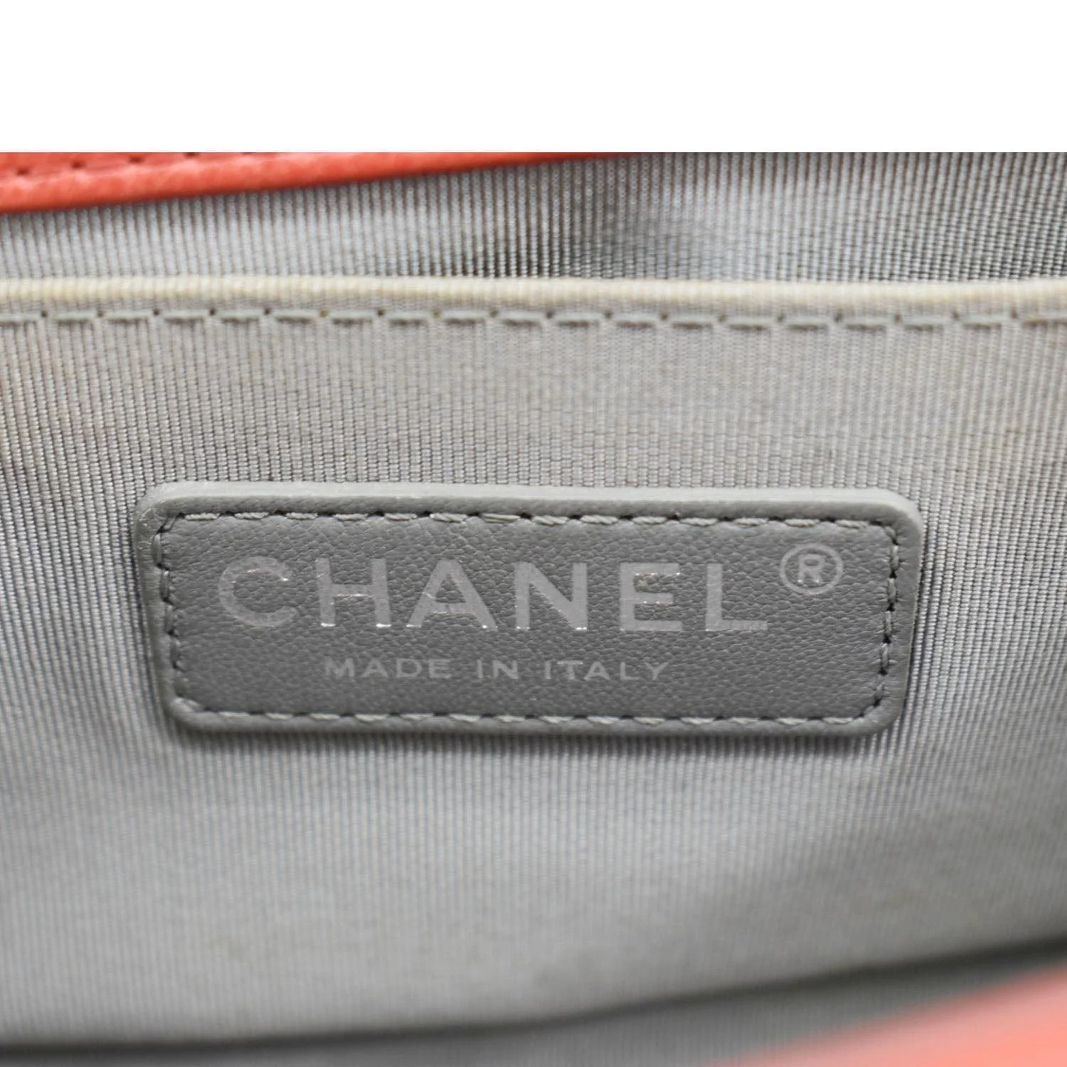 CHANEL Double Stitch Small Boy Flap Quilted Leather Shoulder Bag Red - Image 11
