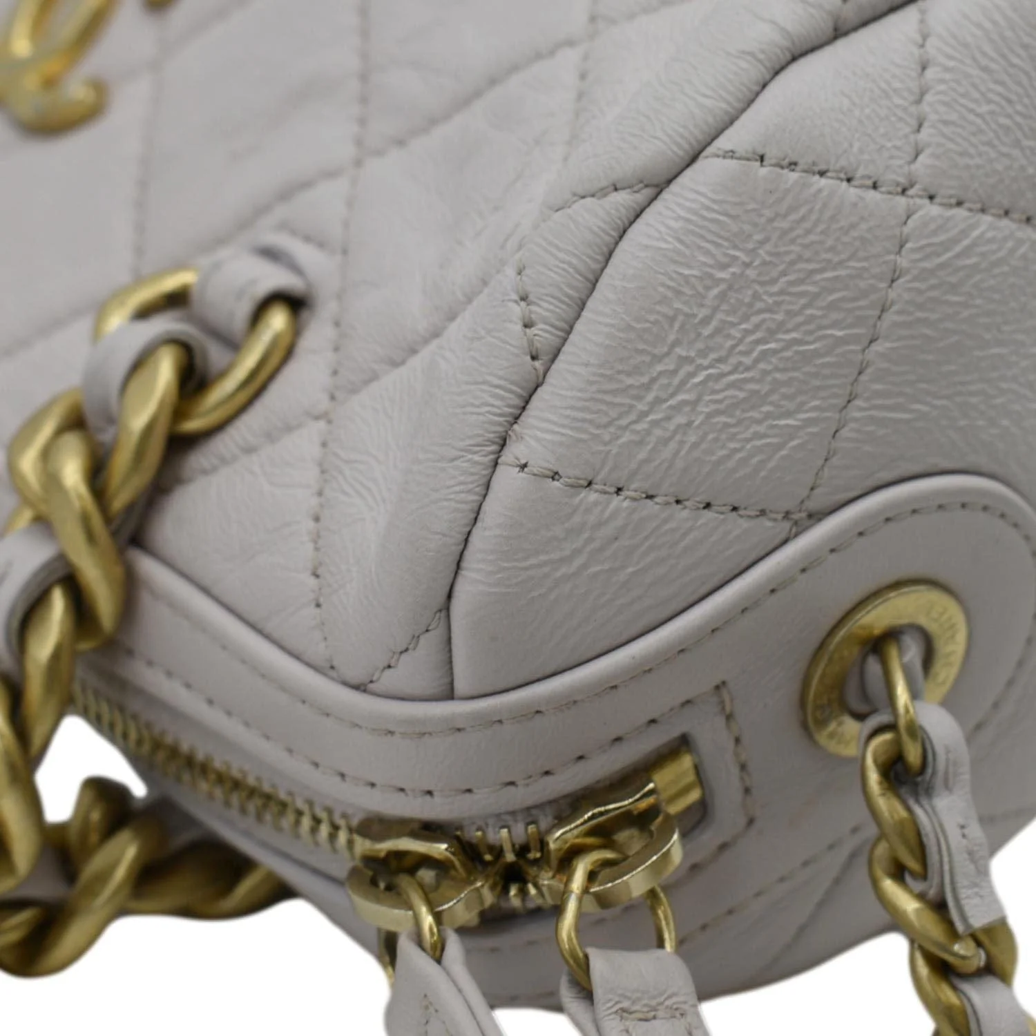 CHANEL Fashion Therapy Bowling Small Quilted Leather Crossbody Bag Light Pink - Image 7