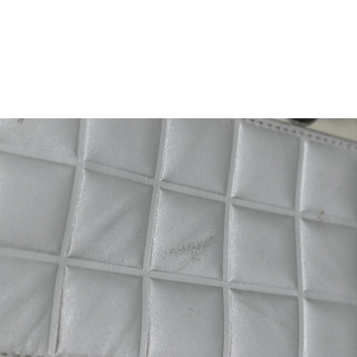 CHANEL Foil No.5 Canvas Chain Shopping Tote Bag White - Image 10