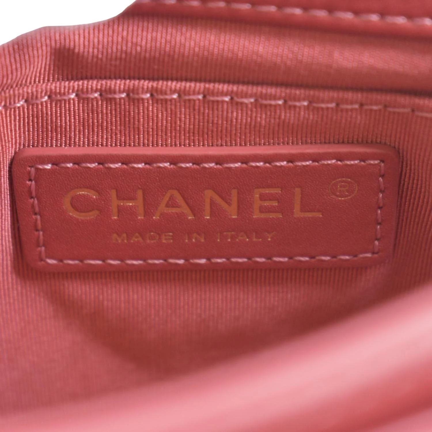 CHANEL Front Pocket Quilted Leather Crossbody Bag Pink - Image 11