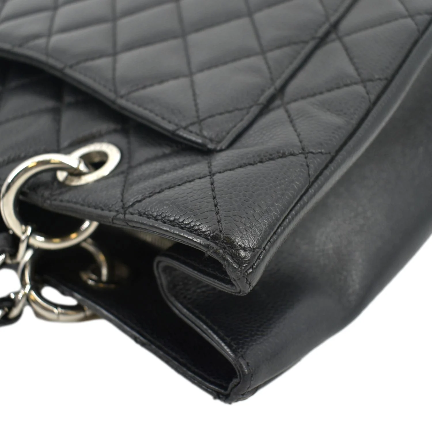 CHANEL Grand Shopping Quilted Leather GST Tote Bag Black - Image 5