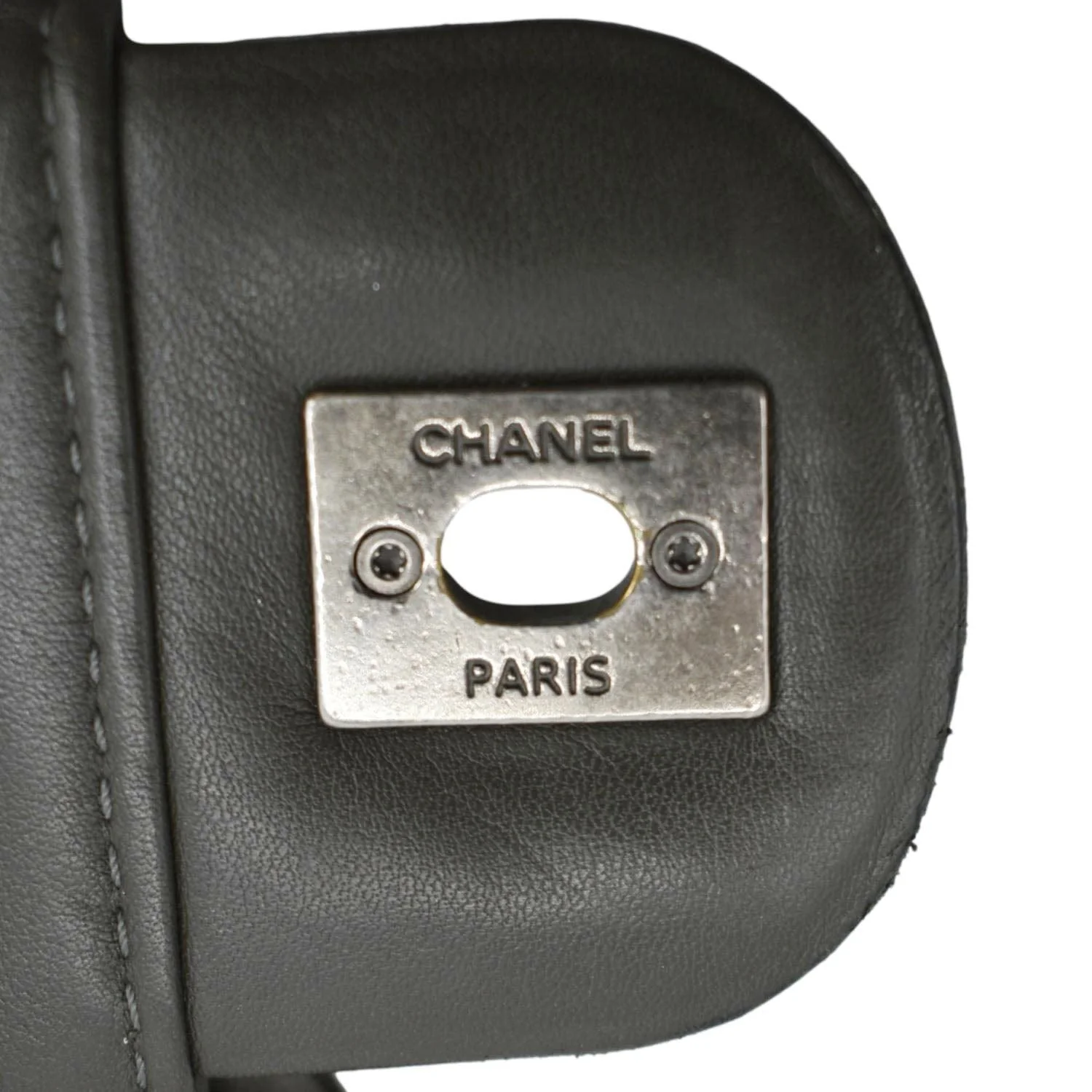 CHANEL In The Mix Flap Quilted Leather Shoulder Bag Grey - Image 14