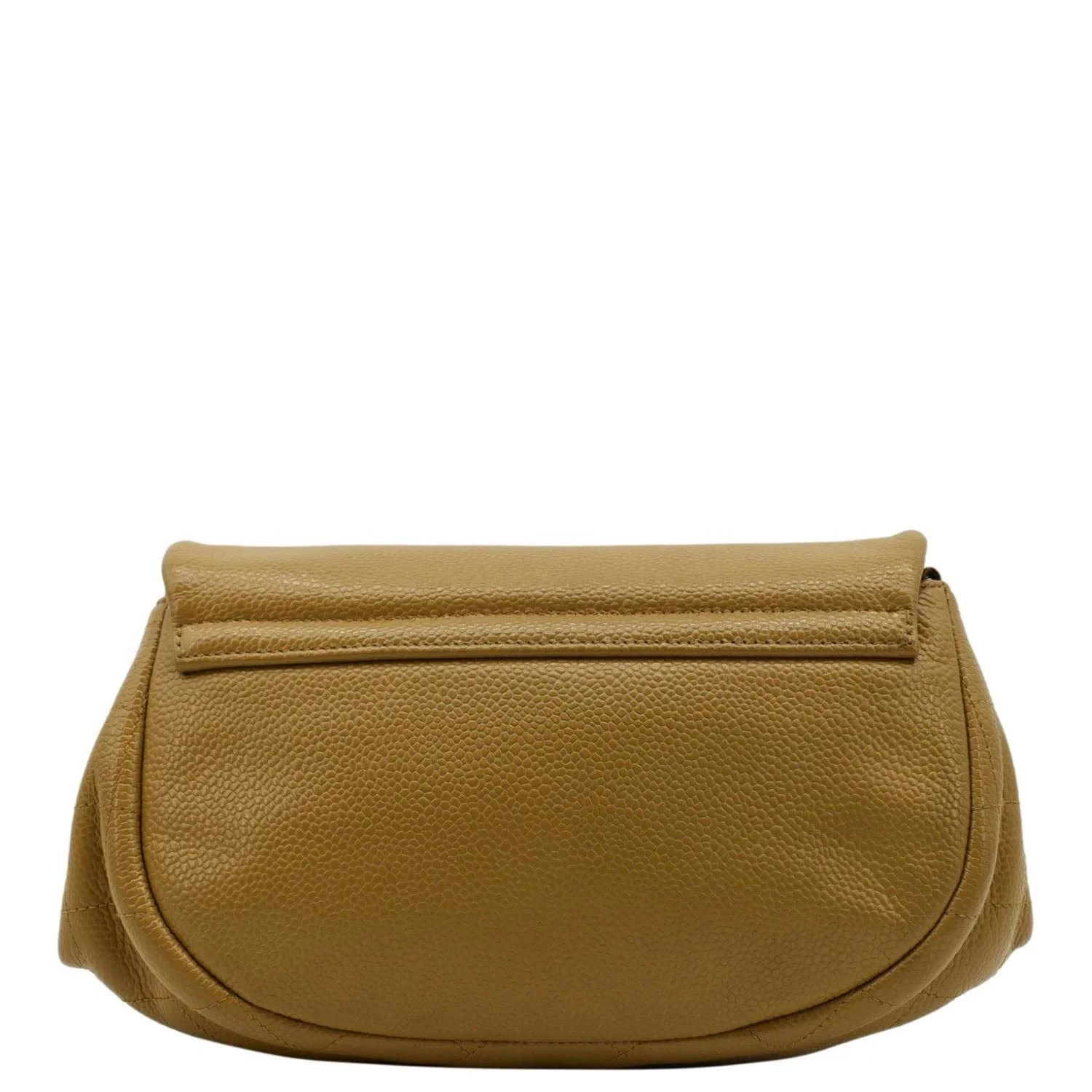CHANEL Half Moon Caviar Leather Wallet on Chain Crossbody Bag Brown - Image 3