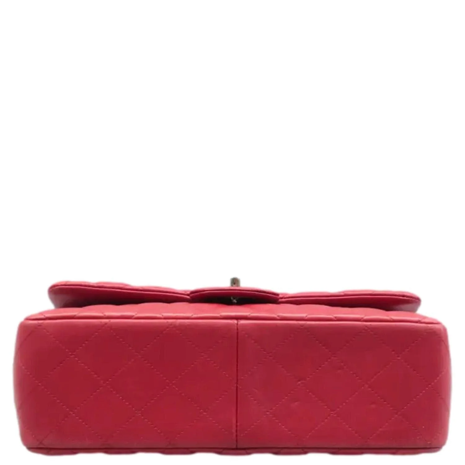 CHANEL Jumbo Classic Double Flap Quilted Leather Shoulder Bag Red - Image 7
