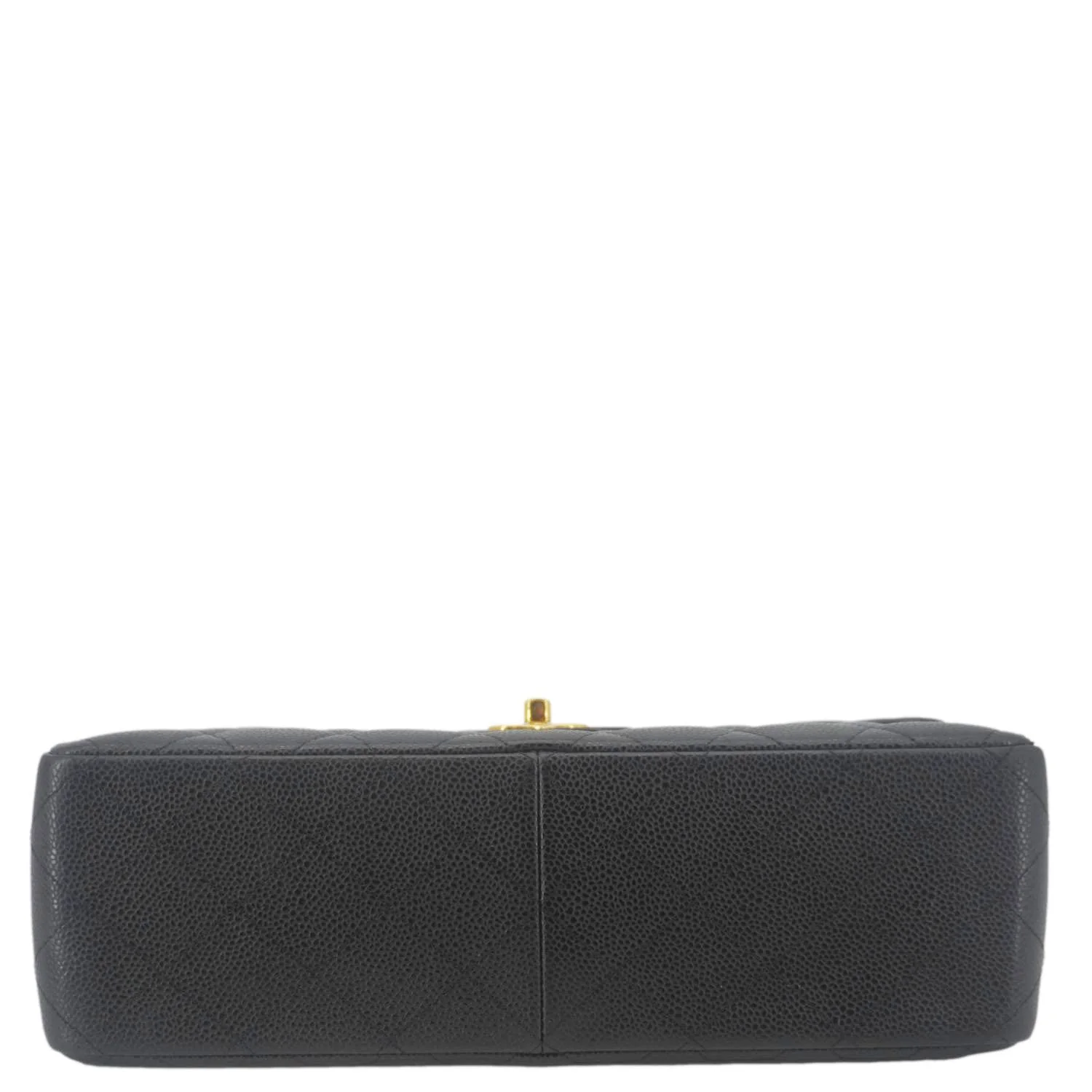 CHANEL Classic Jumbo Double Flap Quilted Caviar Leather Shoulder Bag Black - Image 11