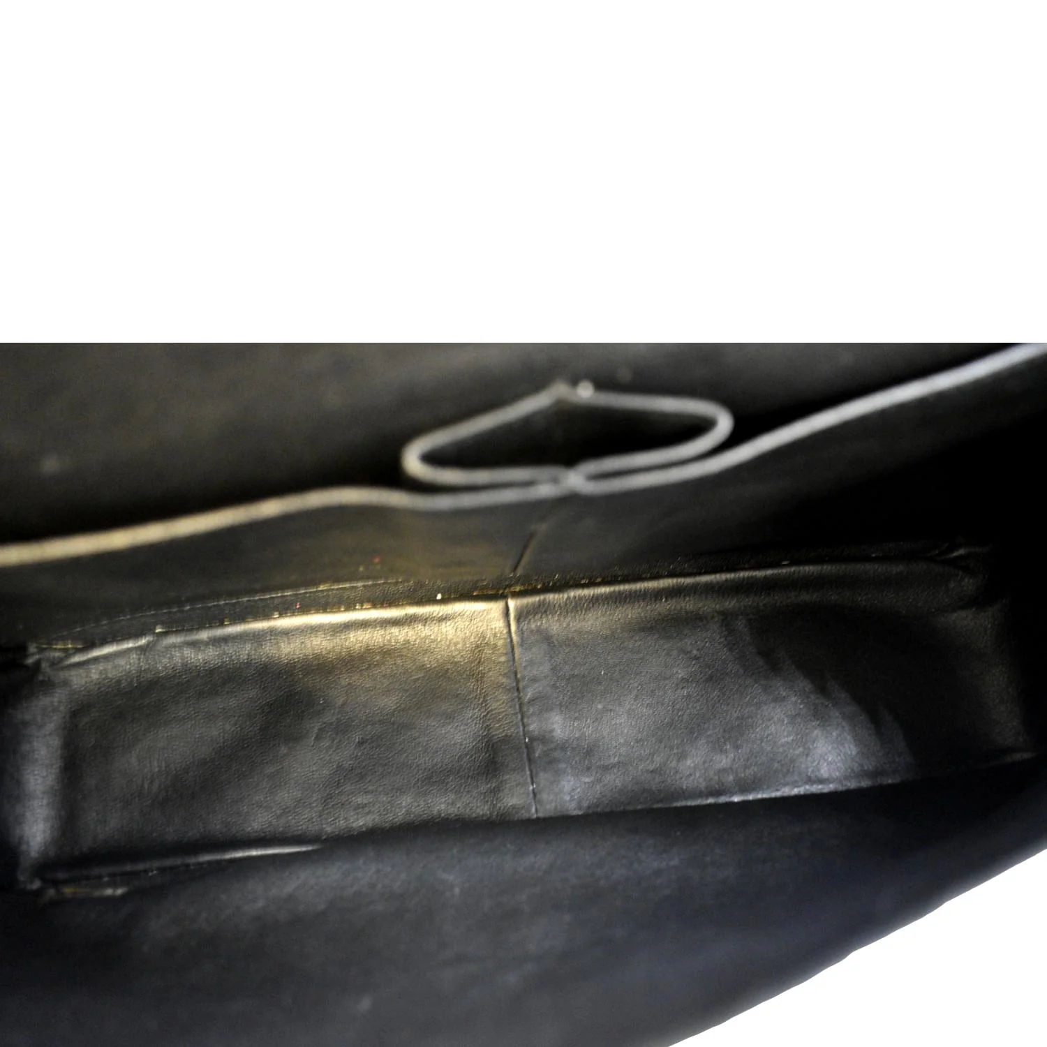 CHANEL Jumbo Flap Patent Leather Shoulder Bag Black - Image 11