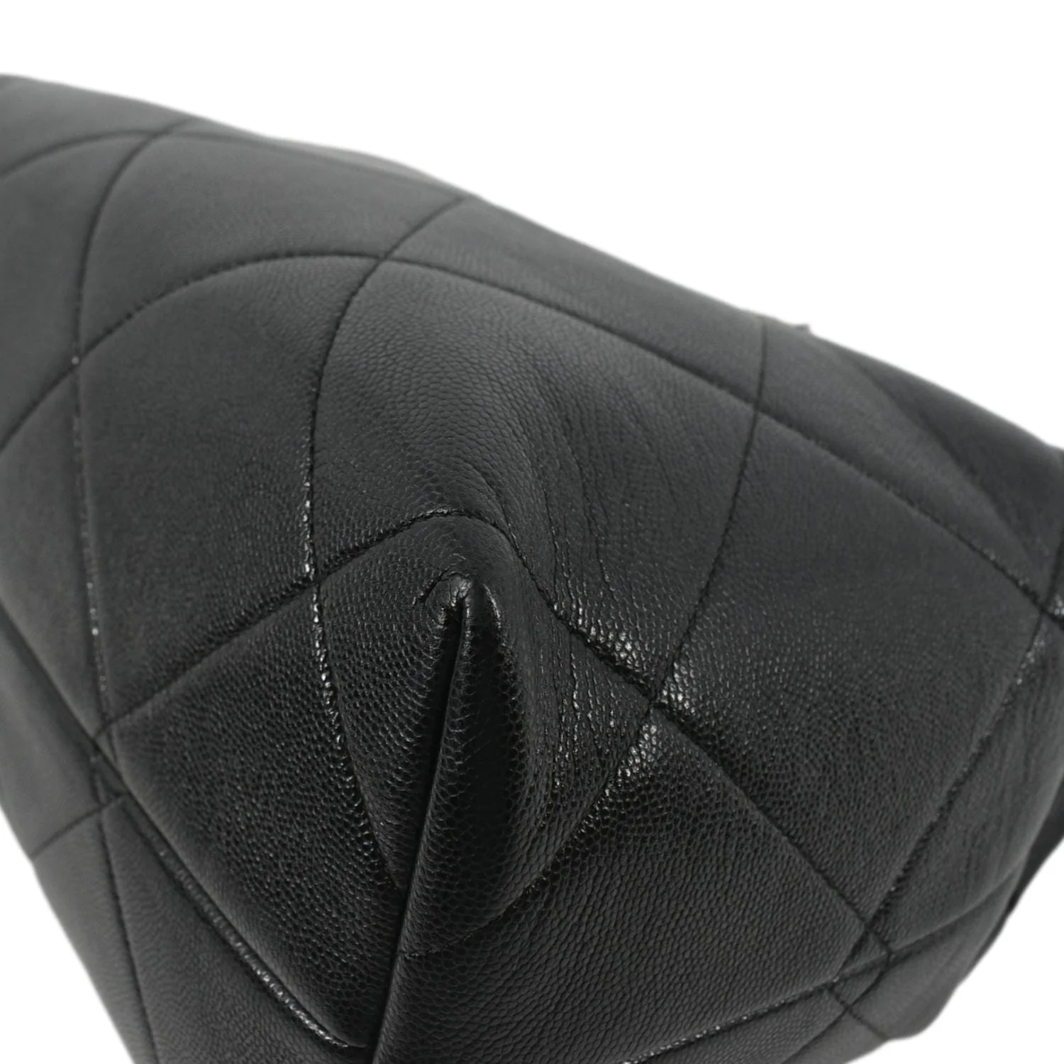 CHANEL Large A Real Catch Quilted Leather Shopping Tote Bag Black - Image 8