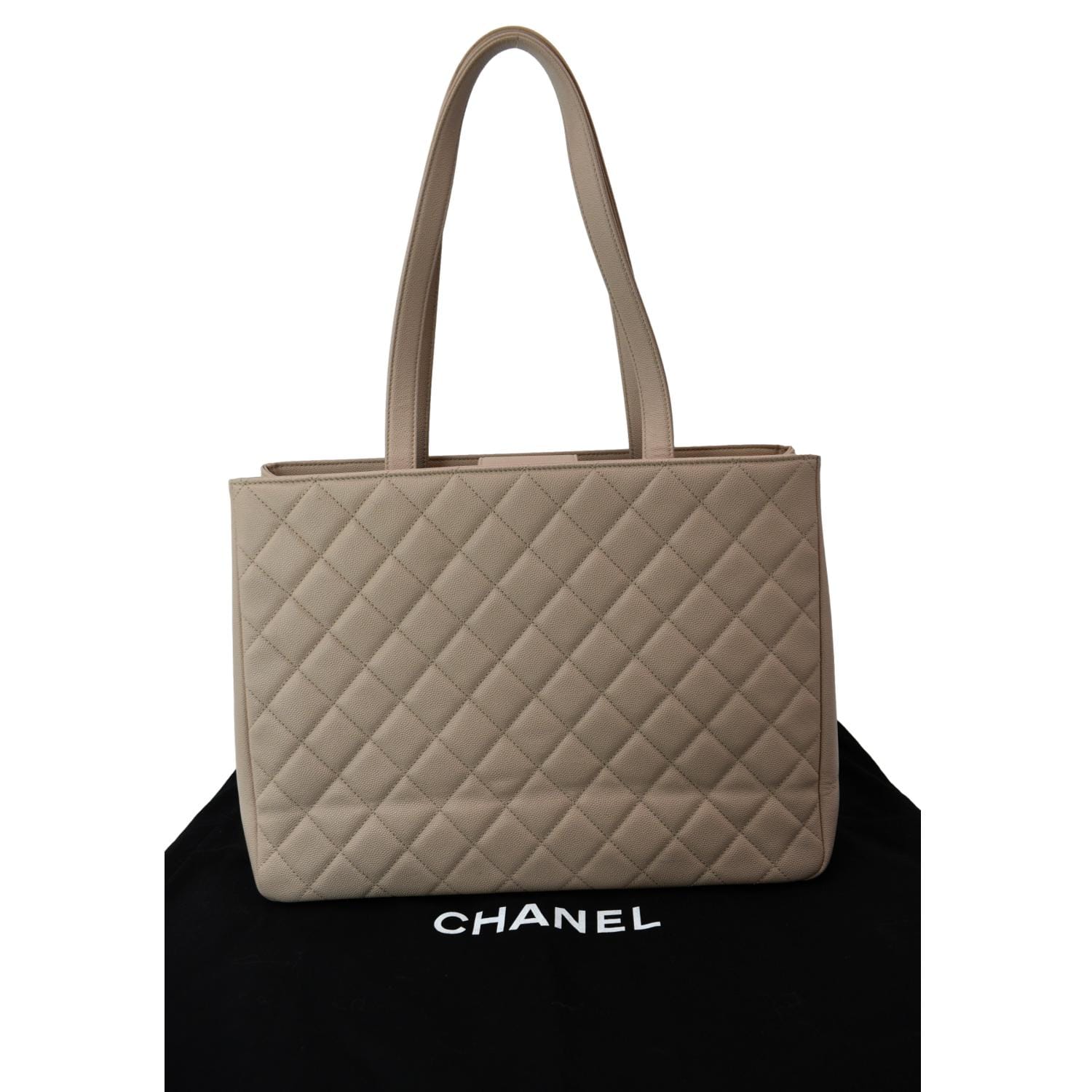 CHANEL Business Affinity Large Leather Shopping Tote Beige  - Hot Deals - Image 3