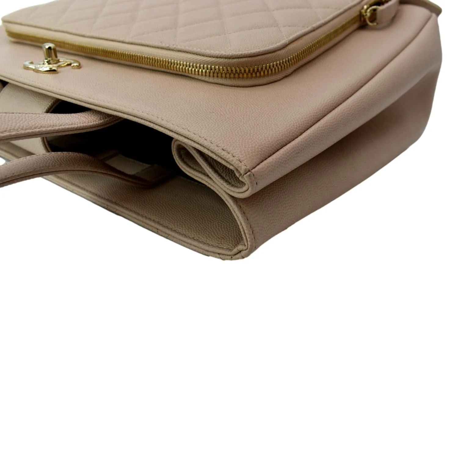 CHANEL Business Affinity Large Leather Shopping Tote Beige  - Hot Deals - Image 5