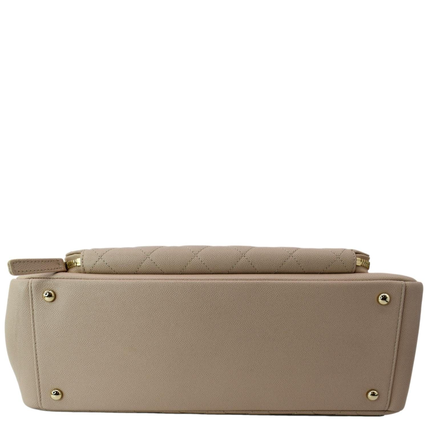 CHANEL Business Affinity Large Leather Shopping Tote Beige  - Hot Deals - Image 9