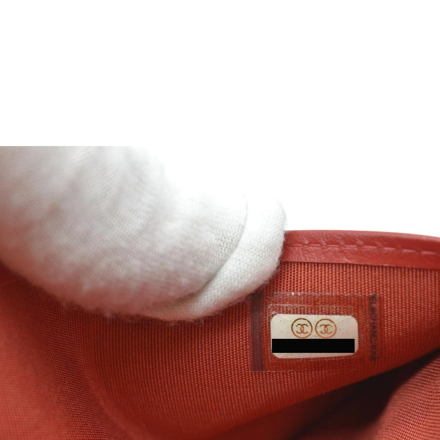 CHANEL Women Long Flap Chevron Leather Wallet Red - Image 11
