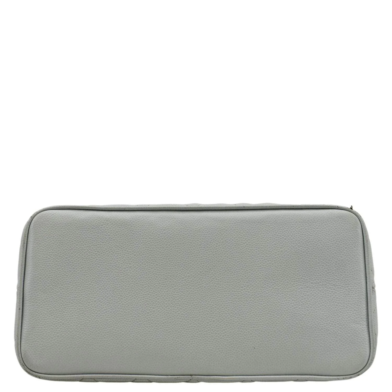 CHANEL Medallion Quilted Caviar Leather Tote Bag Light Blue - Image 9