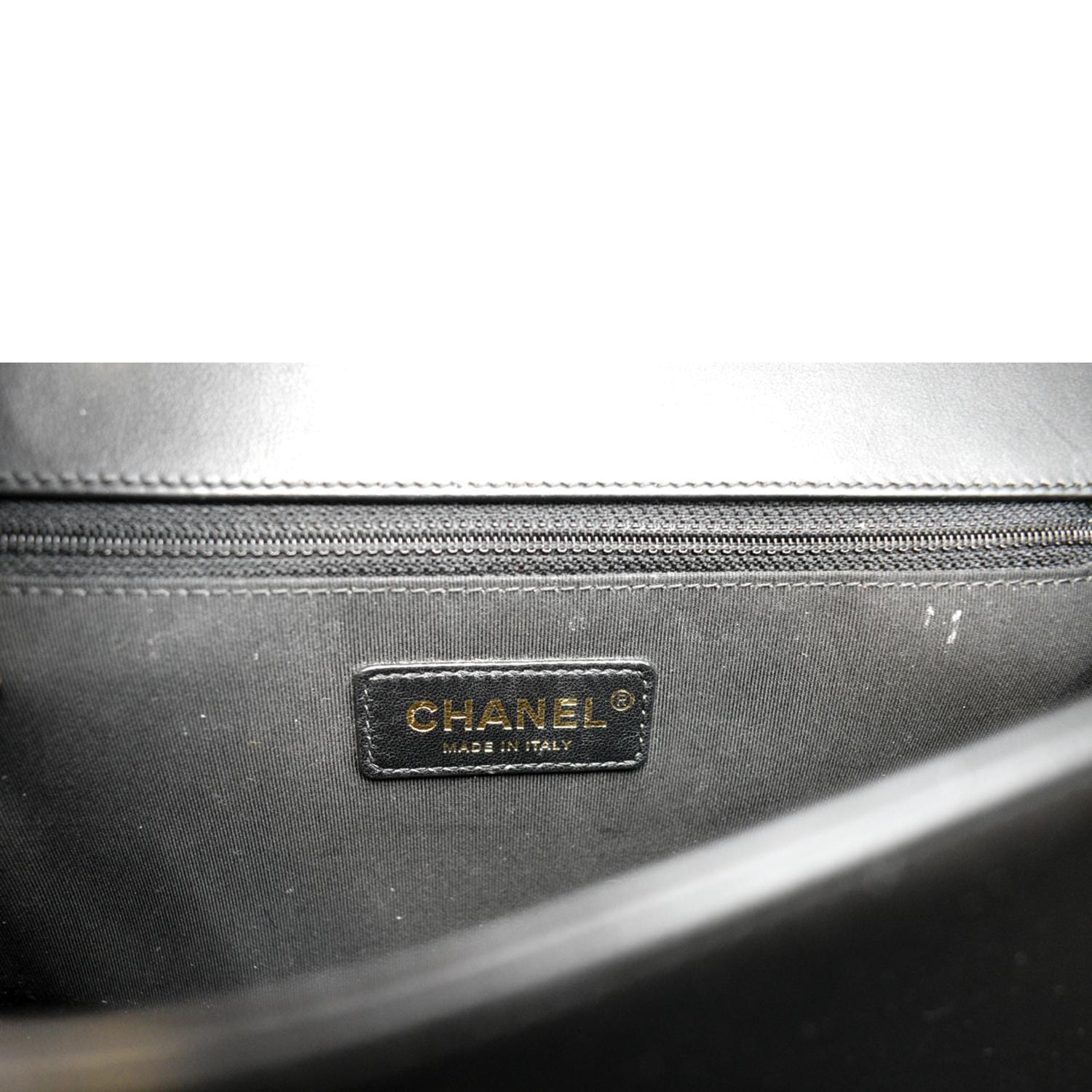 CHANEL Medium Boy Flap Calf Leather Shoulder Bag Black - Image 11