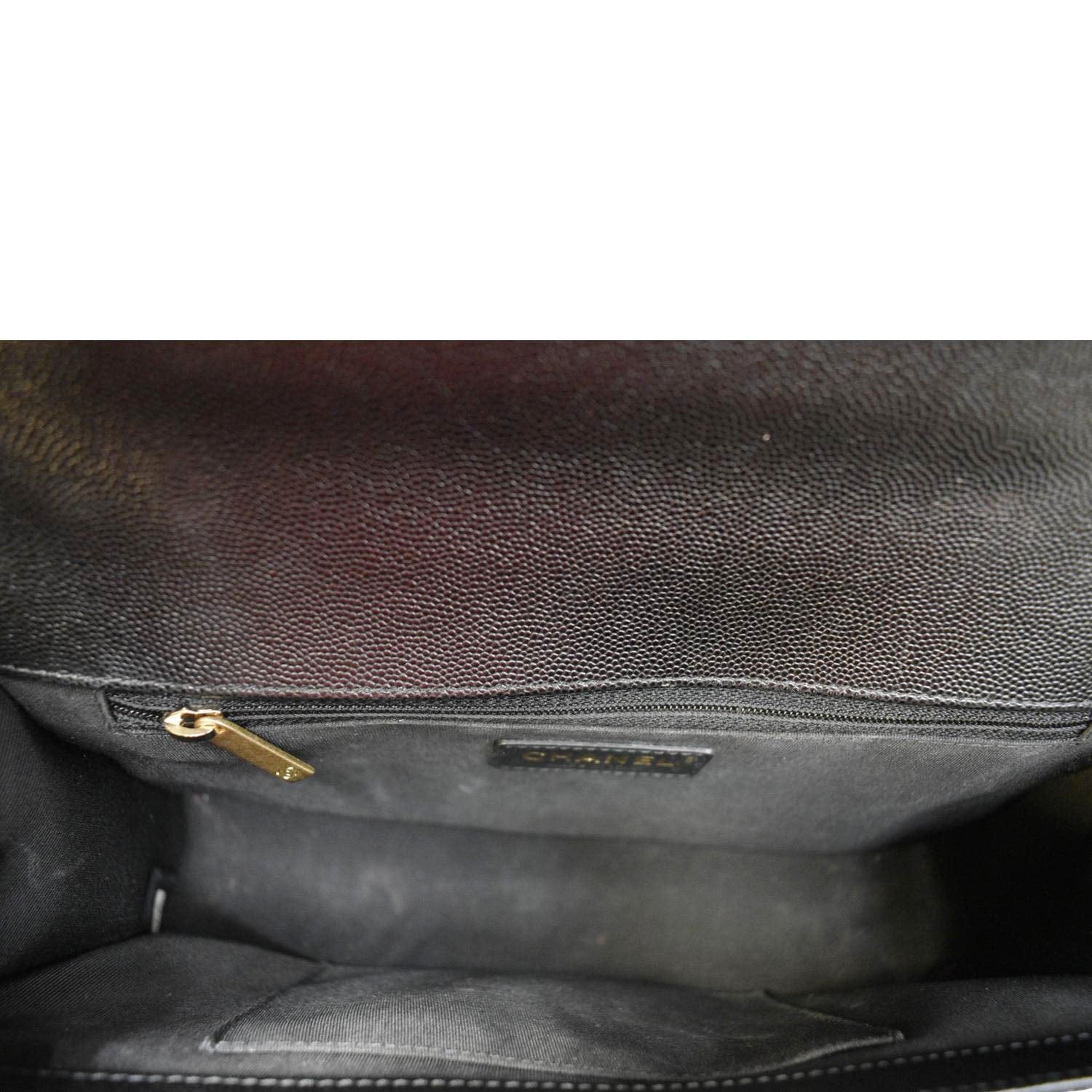 CHANEL Medium Boy Flap Caviar Quilted Leather Shoulder Bag Black - Image 15