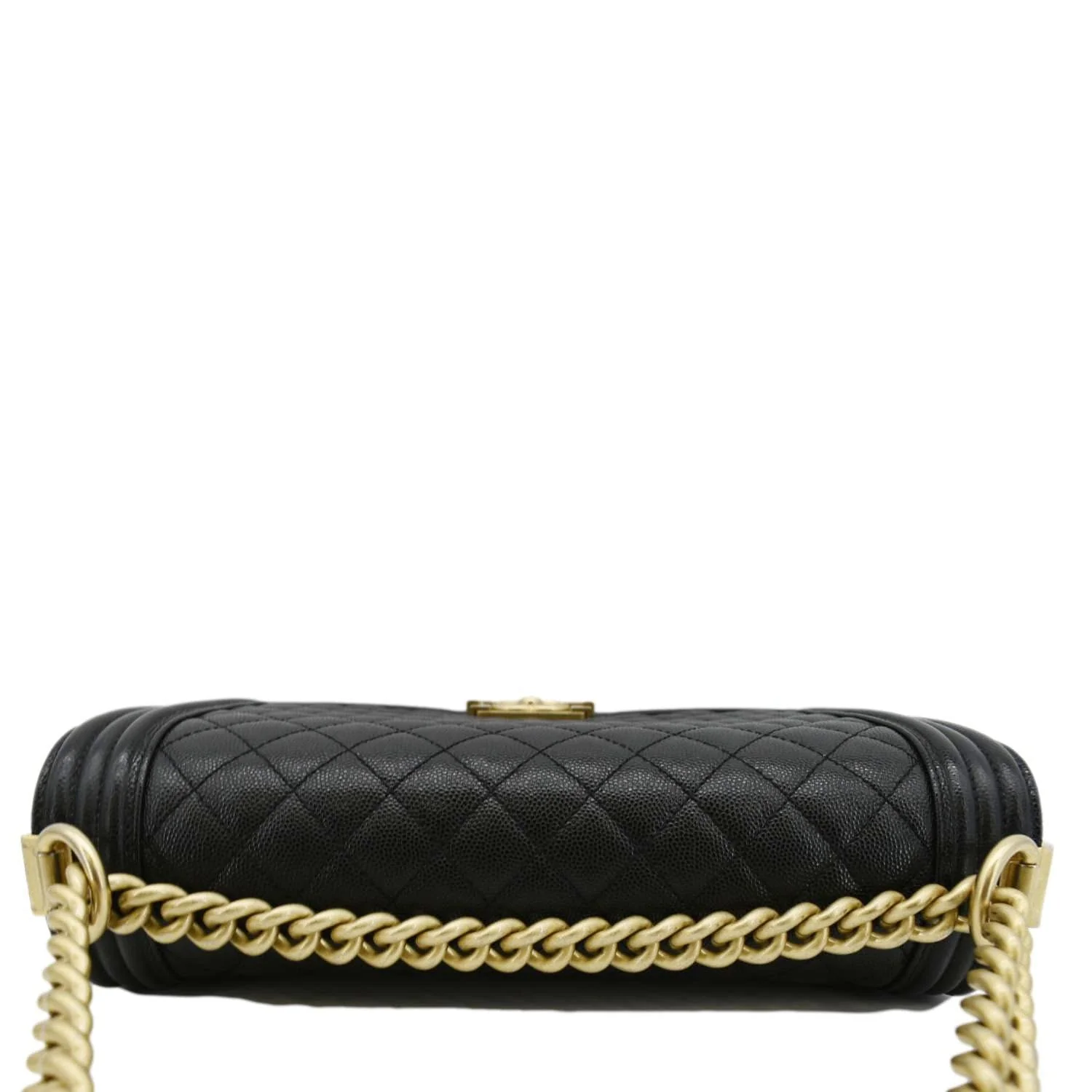 CHANEL Medium Boy Flap Caviar Quilted Leather Shoulder Bag Black - Image 6
