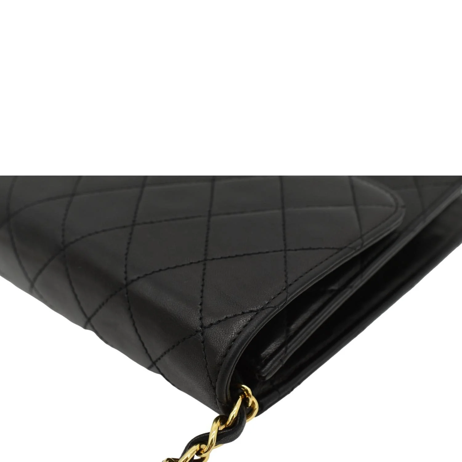 CHANEL Half Flap Medium Quilted Leather Shoulder Bag Black - Image 6