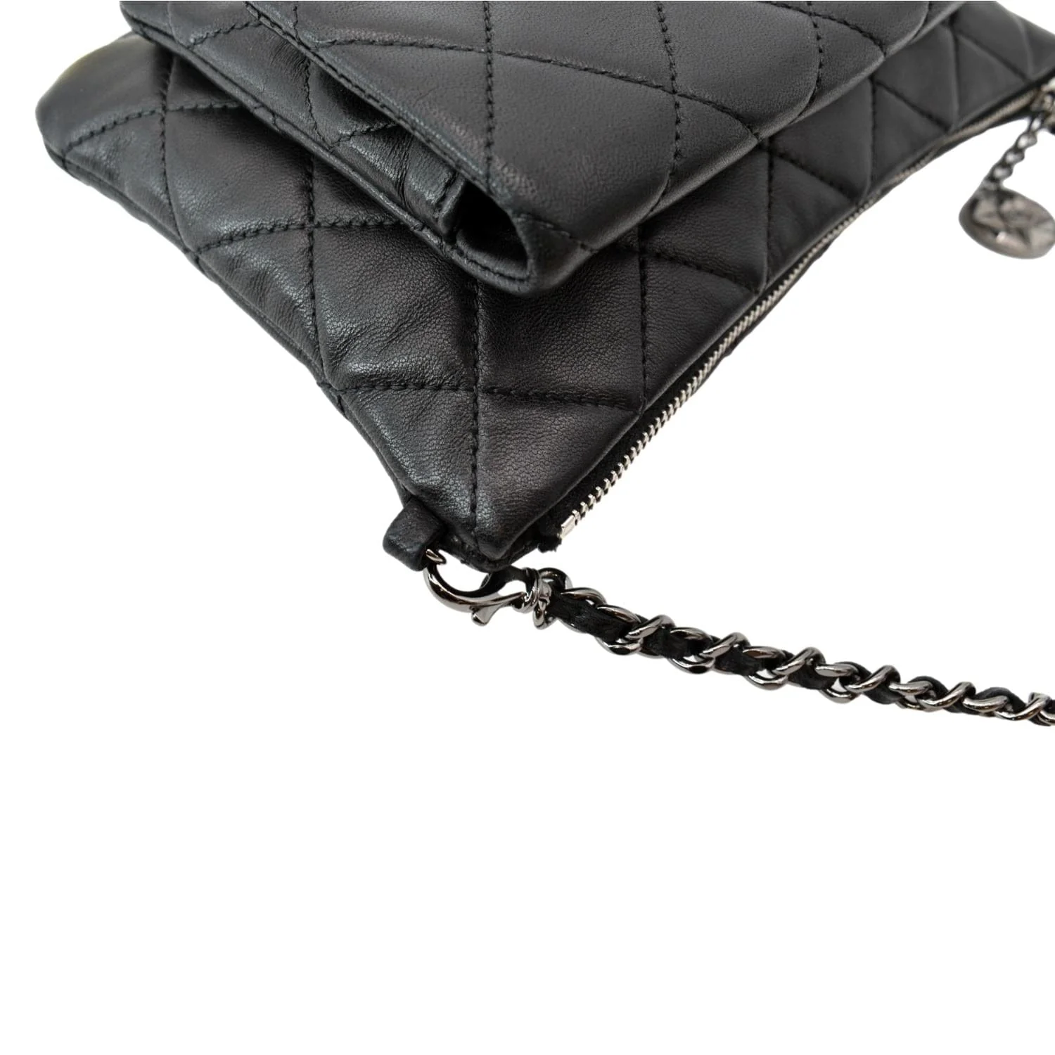 CHANEL Mineral Nights Flap Quilted Leather Shoulder Bag Black - Image 7