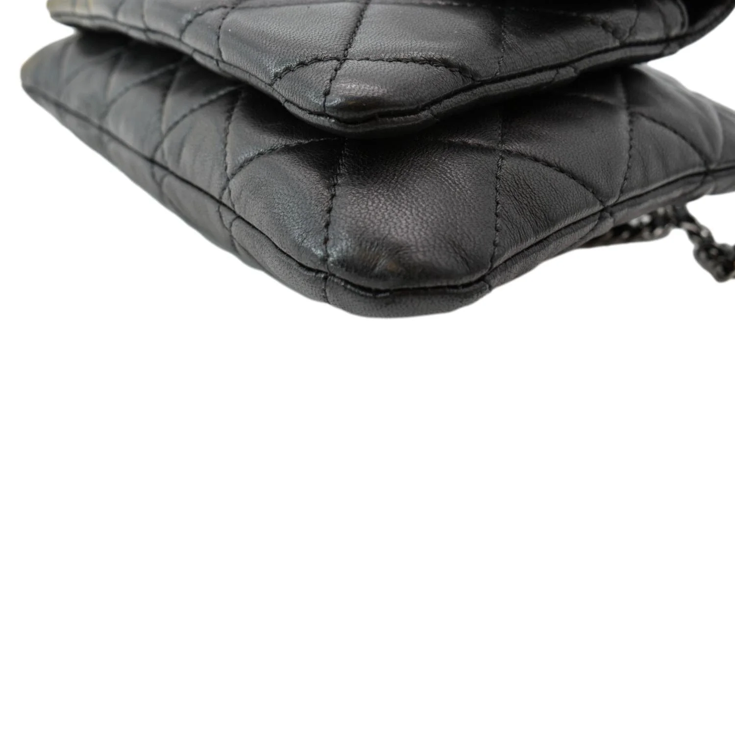 CHANEL Mineral Nights Flap Quilted Leather Shoulder Bag Black - Image 9