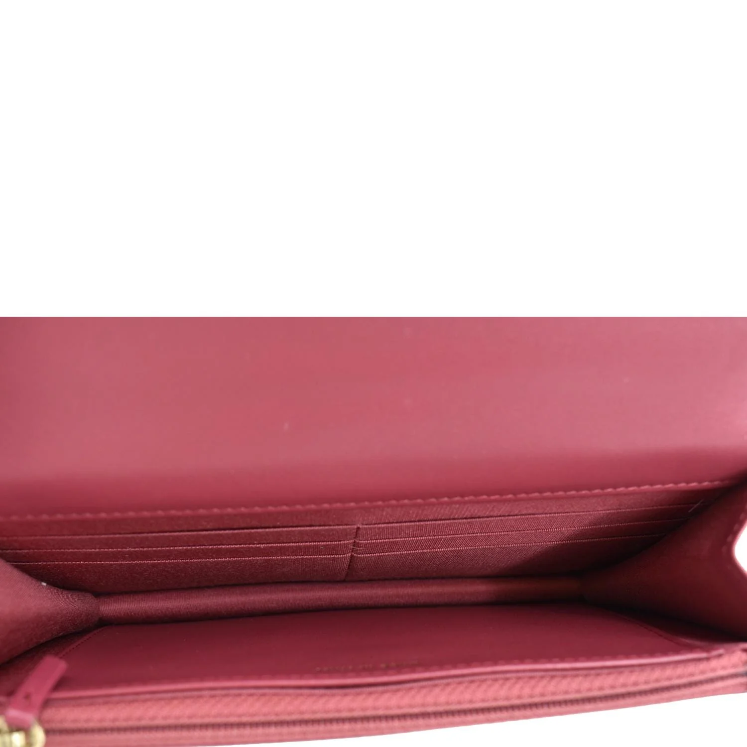 CHANEL CC Mini Flap Quilted Leather Shoulder Bag Magenta - Image 10