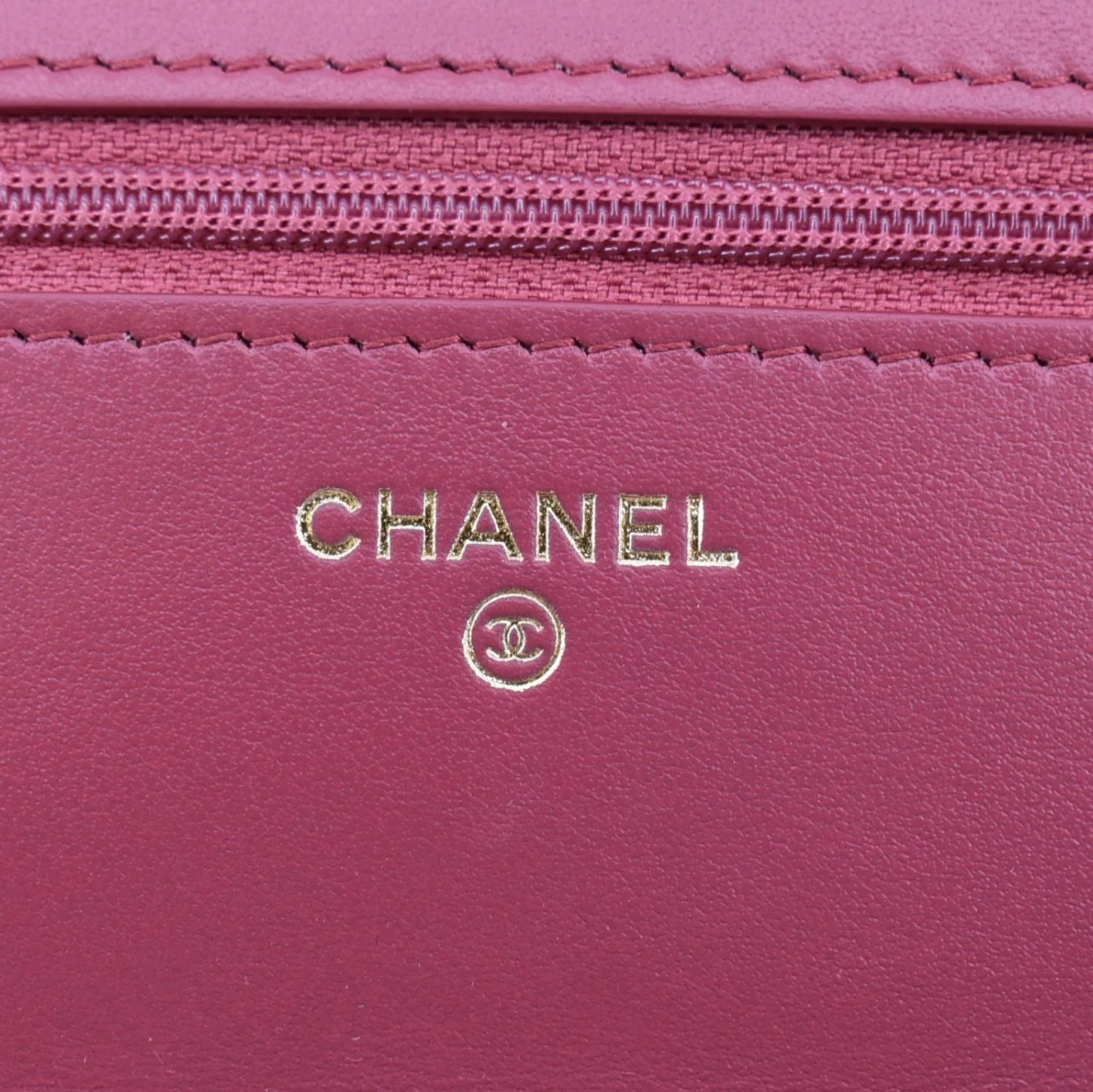 CHANEL CC Mini Flap Quilted Leather Shoulder Bag Magenta - Image 11