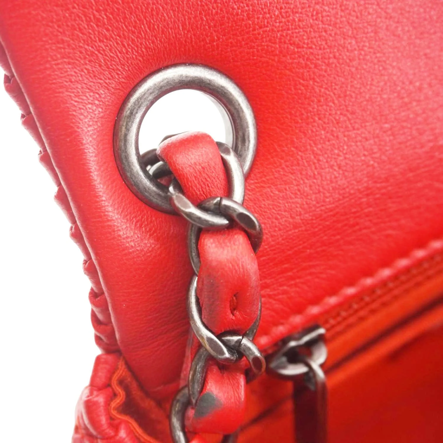 CHANEL Paris Seoul Crotch Mini Lambskin Leather Shoulder Bag Red - Image 15