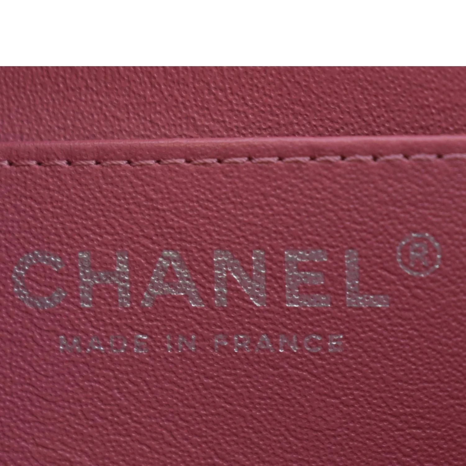 CHANEL Mini Square Flap Leather Crossbody Bag Pink - Image 12