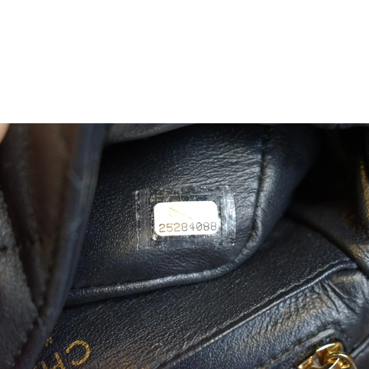 CHANEL Mini Square Flap Leather Shoulder Bag Black - Image 12