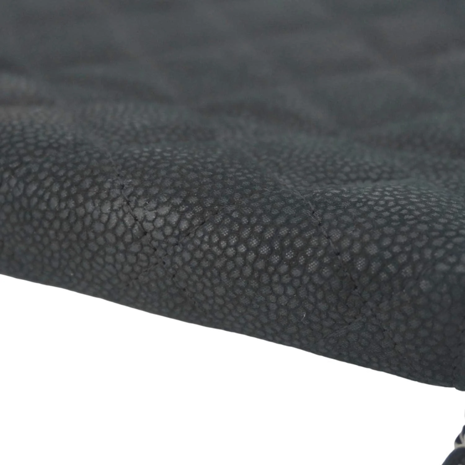 CHANEL Nubuck Quilted Leather Ipad Case Black - Image 10