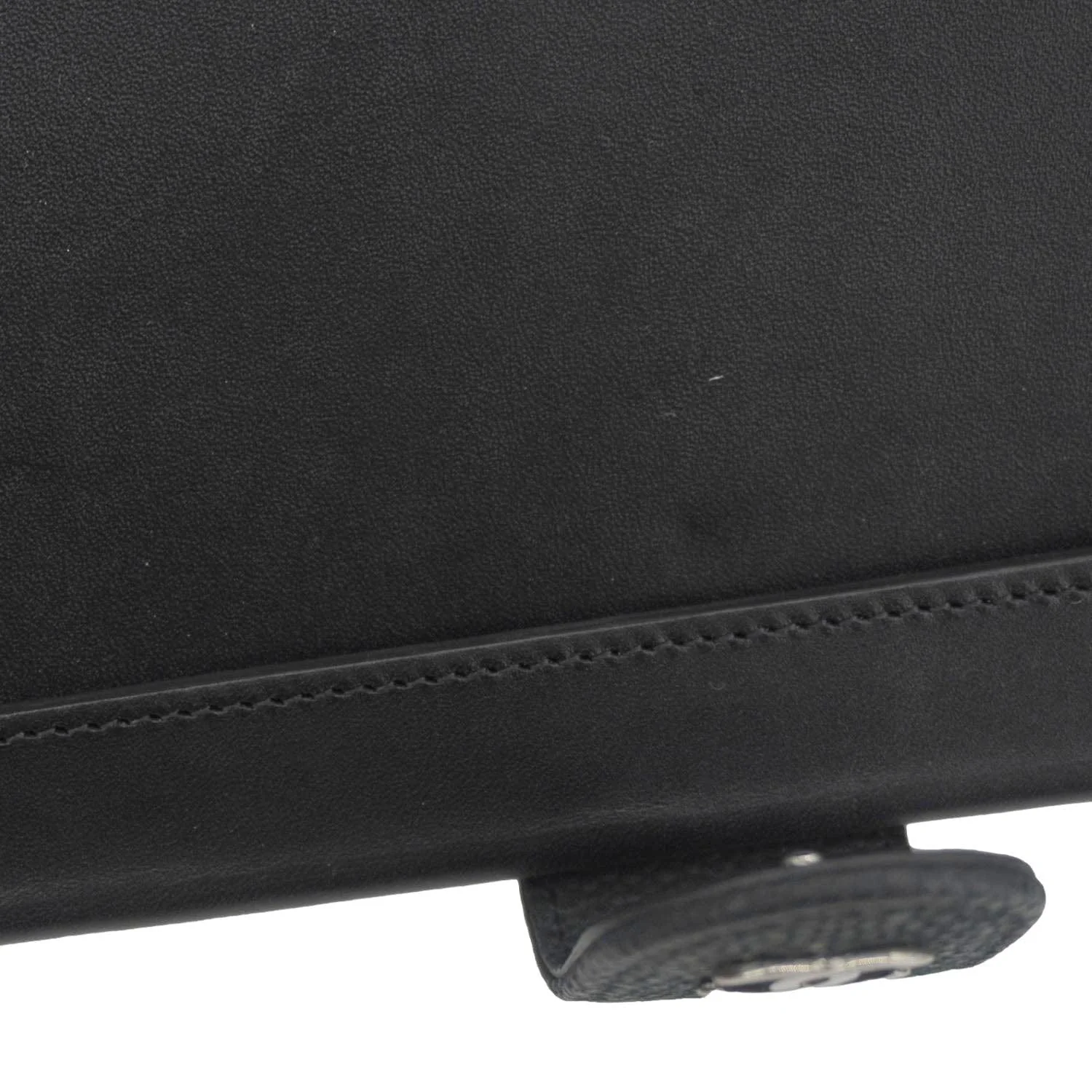 CHANEL Nubuck Quilted Leather Ipad Case Black - Image 15