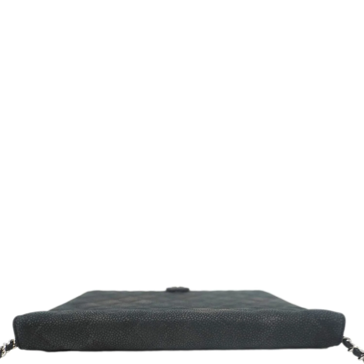 CHANEL Nubuck Quilted Leather Ipad Case Black - Image 4