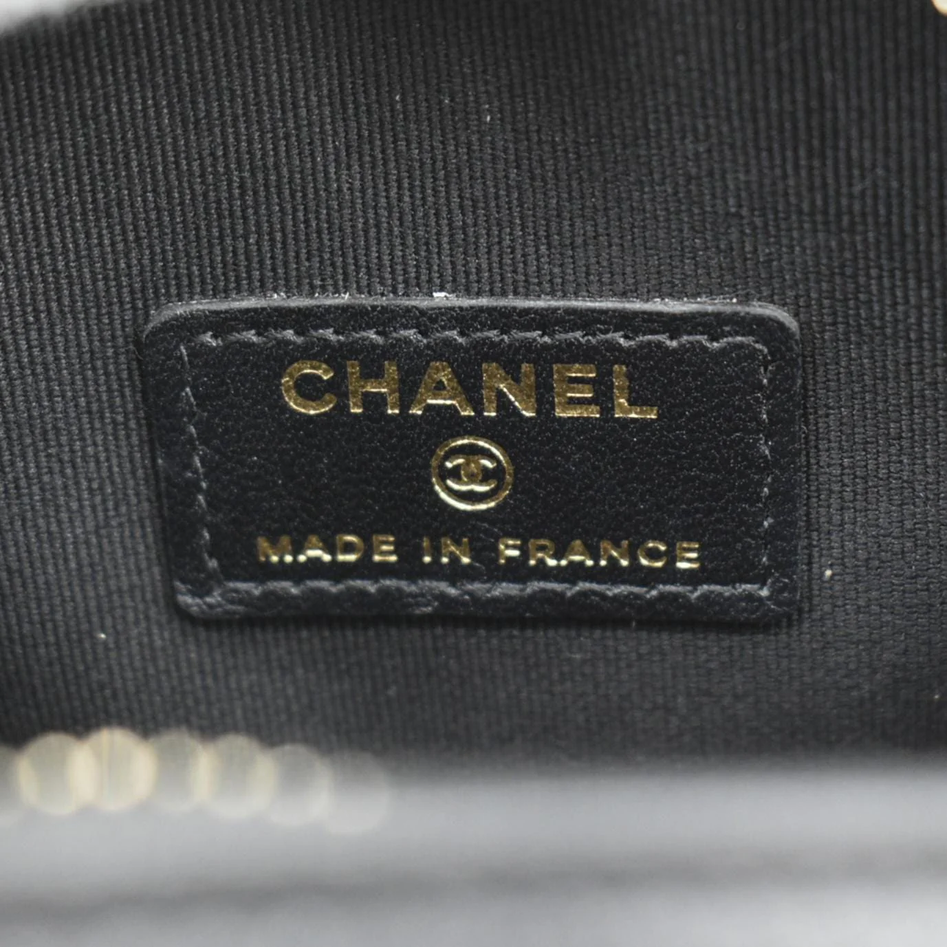 CHANEL Oval CC Leather Vanity Chain Mini Crossbody Clutch Black - Image 12