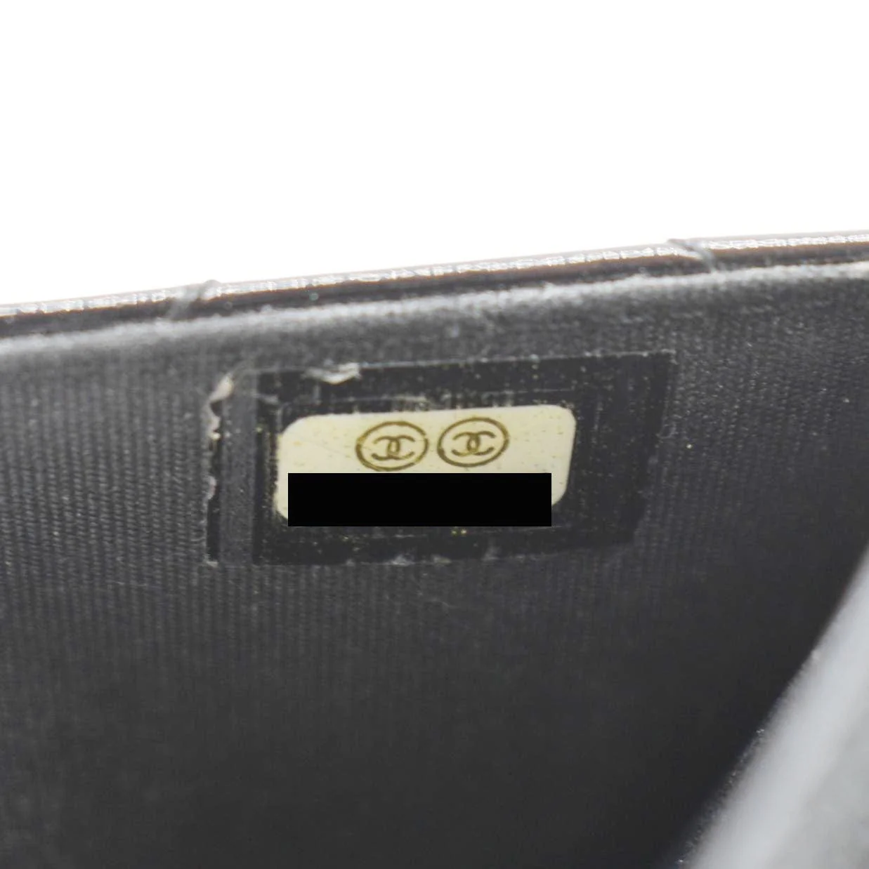 CHANEL Boy WOC Quilted Patent Leather Wallet On Chain Shoulder Bag Black - Image 11