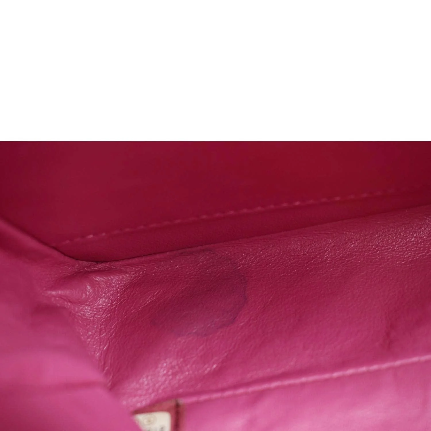 CHANEL Classic Medium Double Flap Patent Leather Shoulder Bag Red - Image 11
