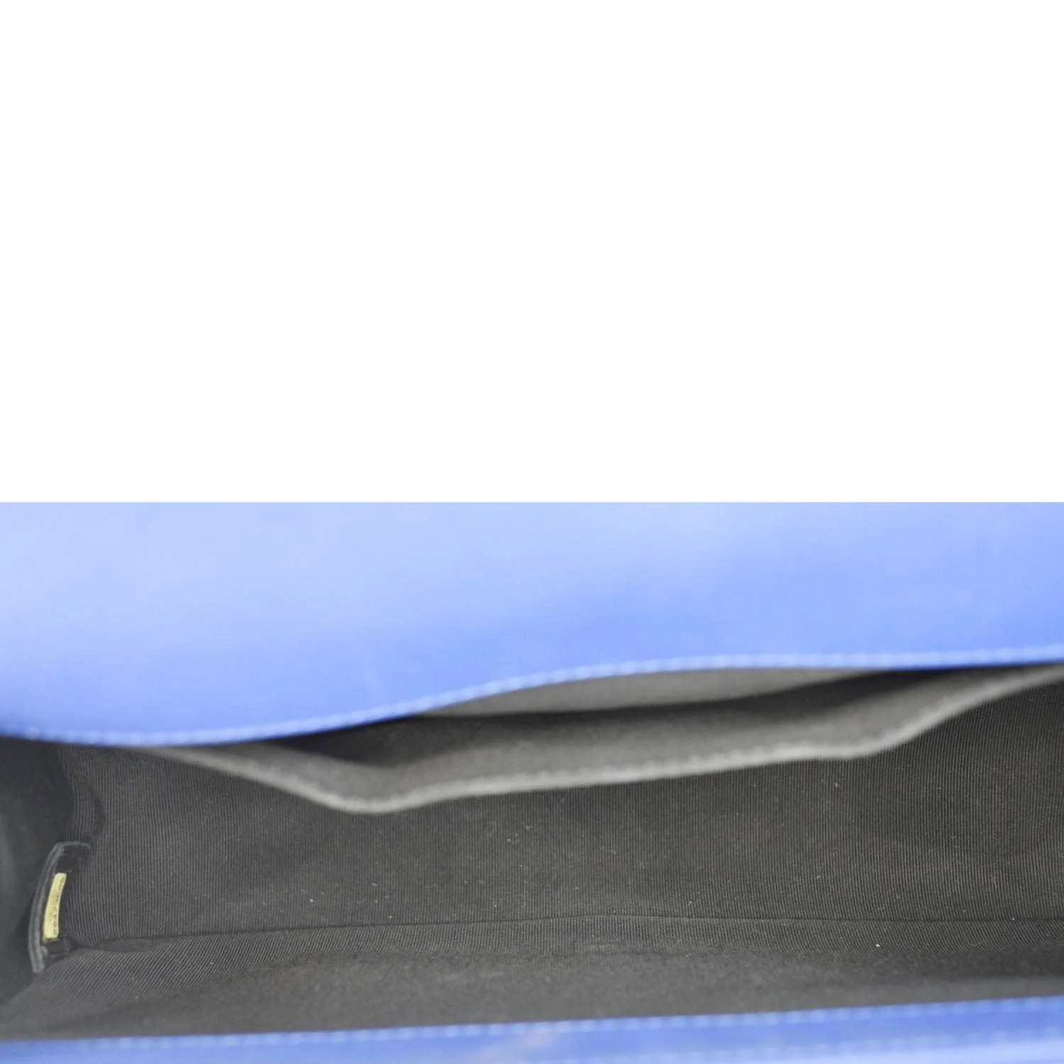 CHANEL Boy Flap Medium Plexiglass Patent Leather Crossbody Bag Blue - Image 14