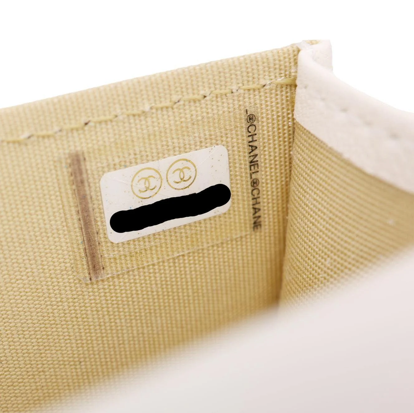 CHANEL Pearl Crush Flap Quilted Lambskin Leather Clutch With Chain White - Image 15