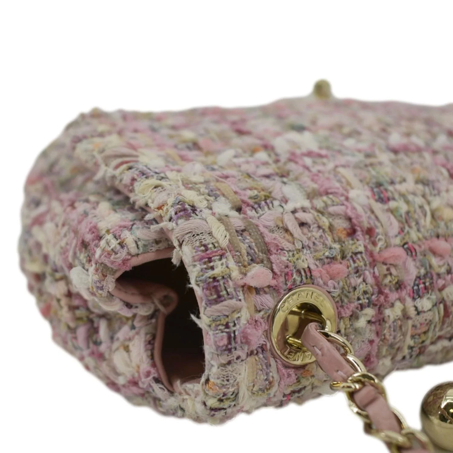CHANEL Pearl Mini Quilted Leather Top Handle Shoulder Bag Multicolor - Image 6