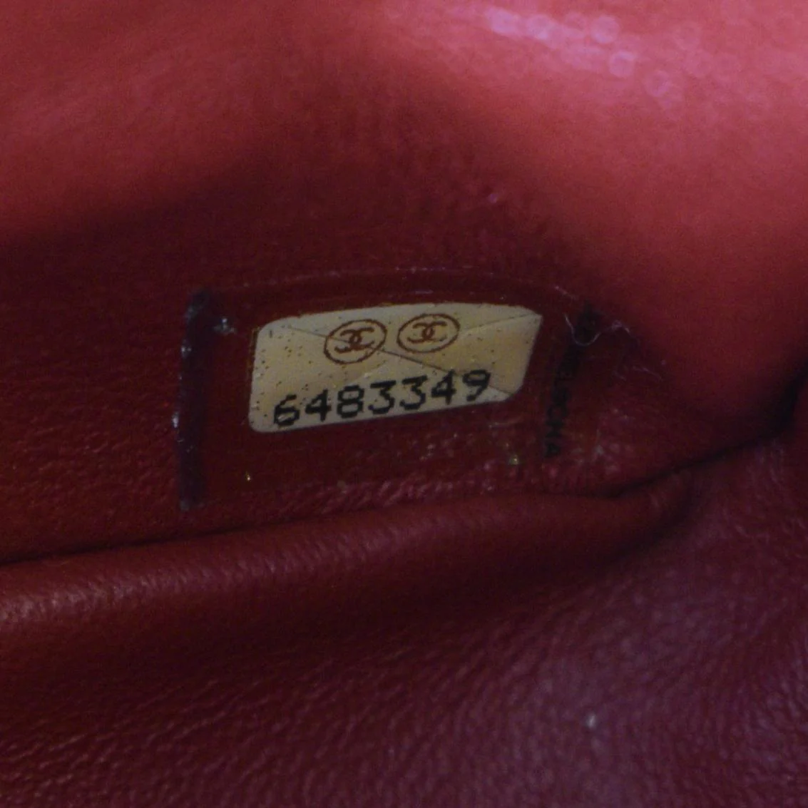 CHANEL Vintage Flap Perforated Leather Top Handle Shoulder Bag Beige - Image 13