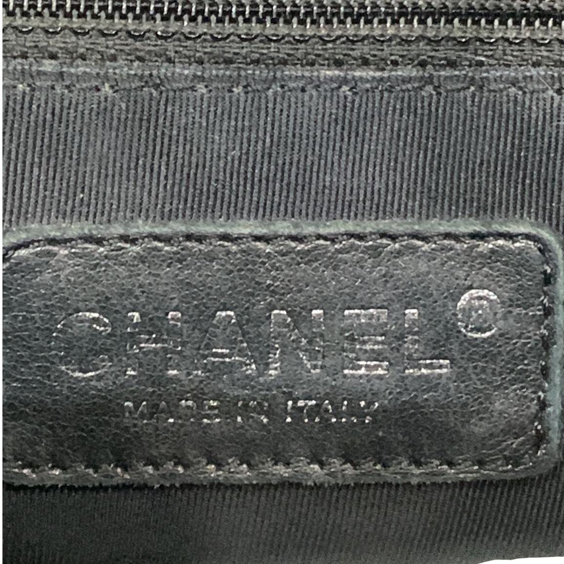 CHANEL PST Caviar Leather Quilted Shopping Tote Bag Black - Image 12