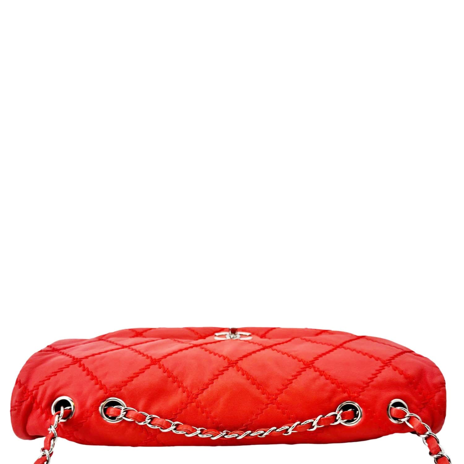 CHANEL Ultimate Stitch Flap Large Quilted Leather Crossbody Bag Red - Image 6
