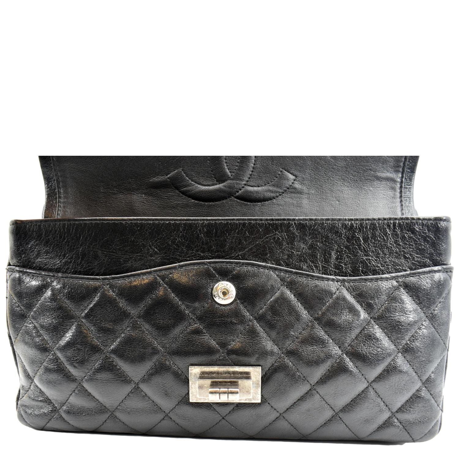 CHANEL Reissue Flap Leather Shoulder Bag Black - Image 10