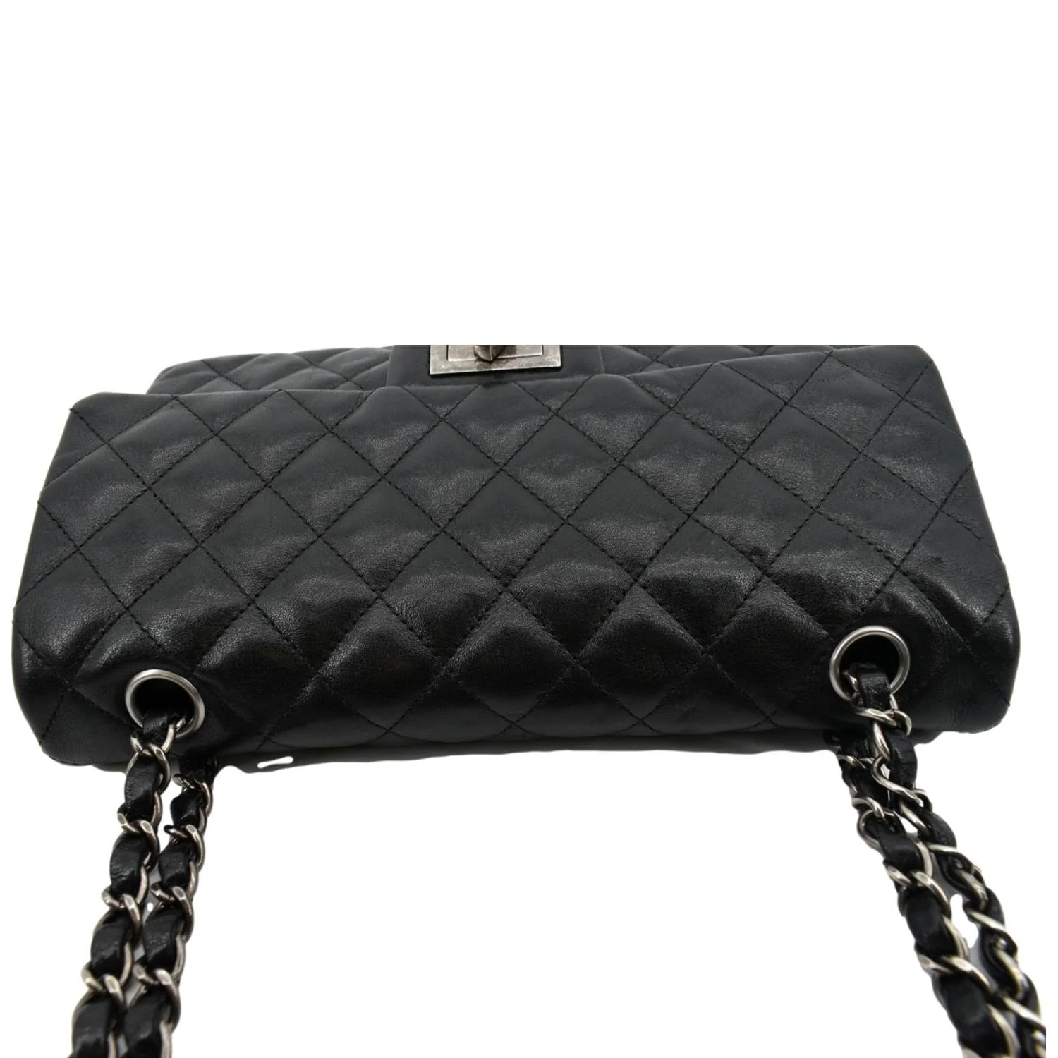 CHANEL Reissue Flap Leather Shoulder Bag Black - Image 4