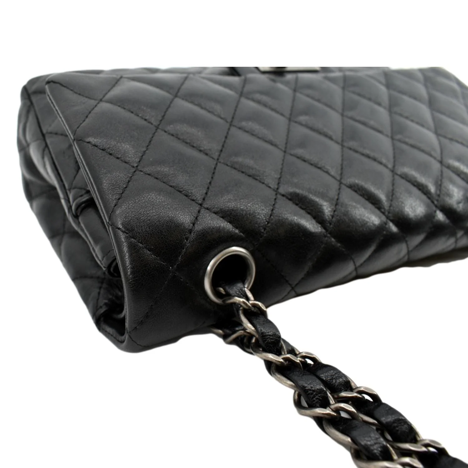 CHANEL Reissue Flap Leather Shoulder Bag Black - Image 6