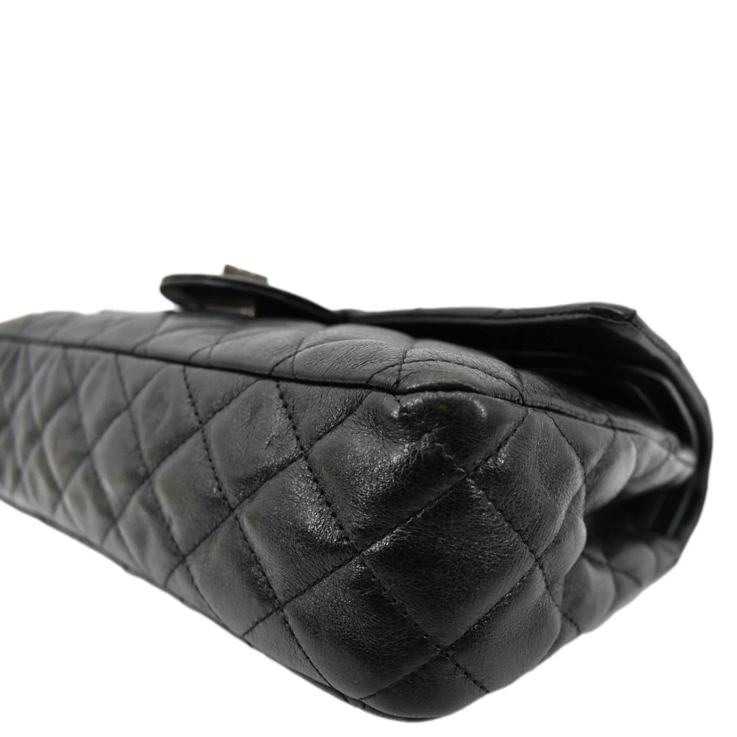 CHANEL Reissue Flap Leather Shoulder Bag Black - Image 7