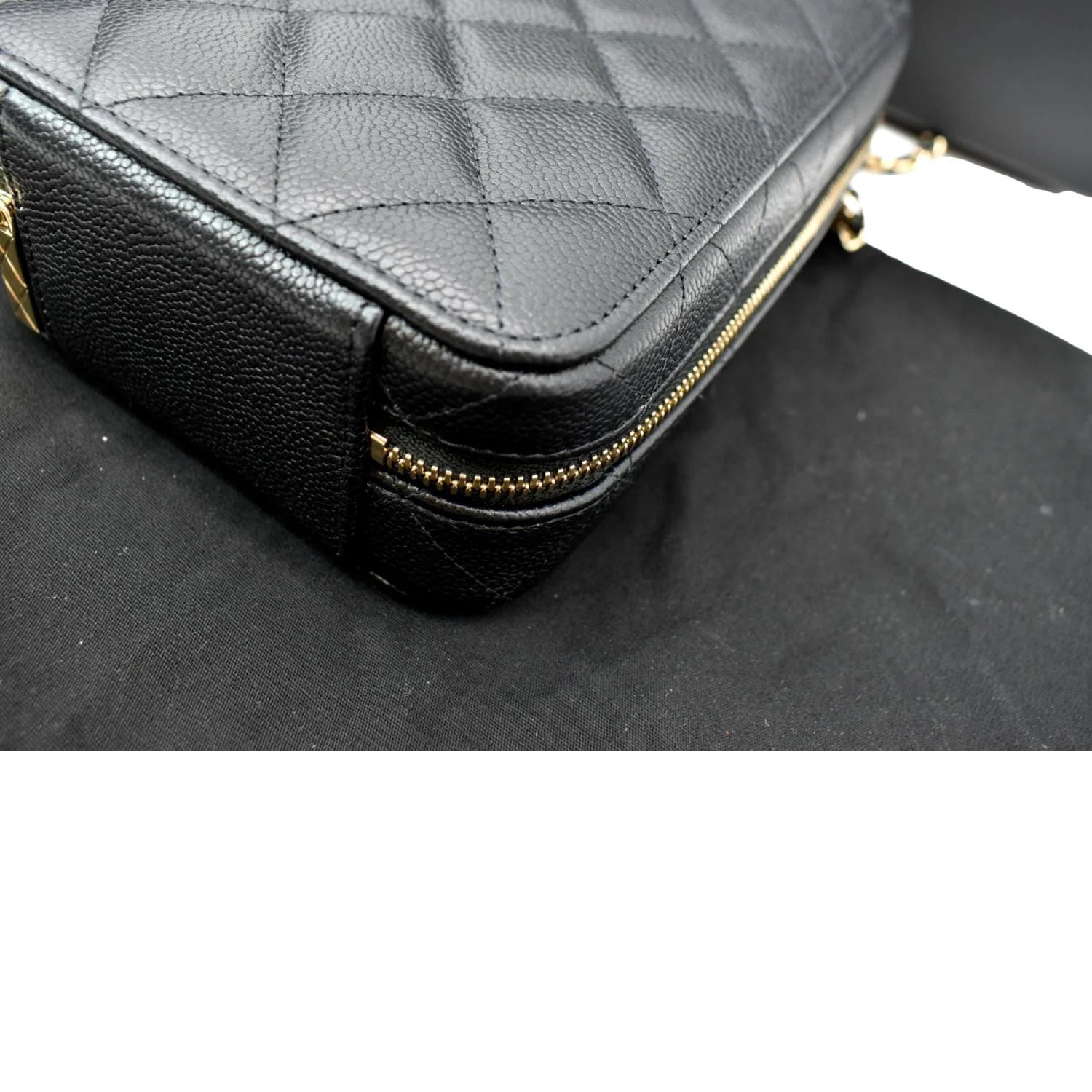 CHANEL Sac Vanity Caviar Leather Shoulder Bag Black - Hot Deals - Image 7