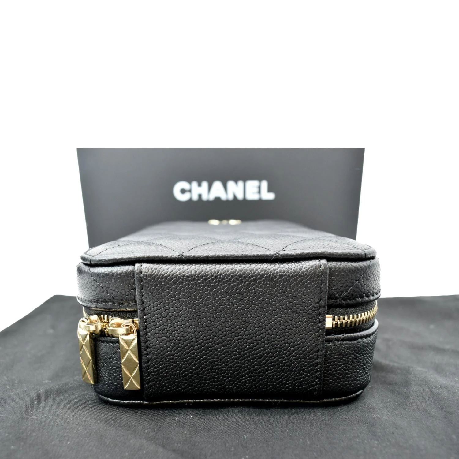 CHANEL Sac Vanity Caviar Leather Shoulder Bag Black - Hot Deals - Image 9