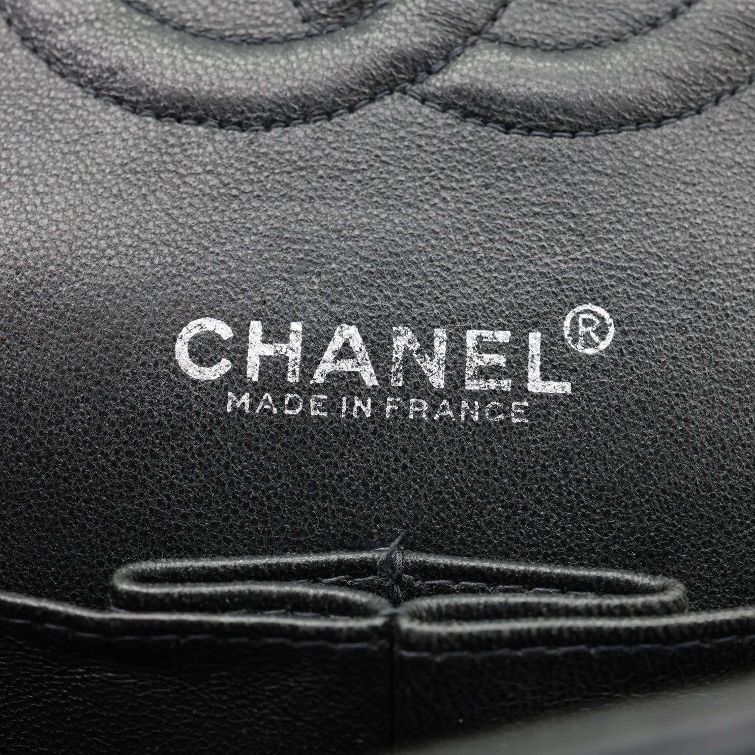 CHANEL Small Classic Flap Quilted Caviar Leather Shoulder Bag Black - Image 15