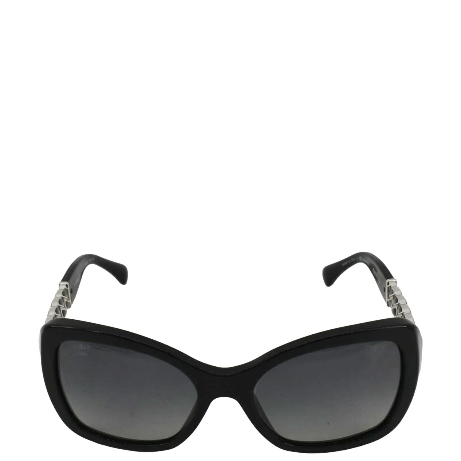 CHANEL 5305 - c.501/S8 Square Frame Chain-Link Sunglasses Black - Image 3