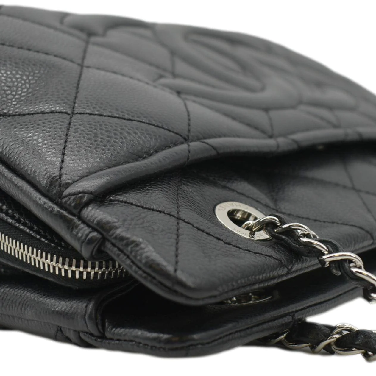 CHANEL Timeless CC Soft Quilted Caviar Leather Shopping Tote Bag Black - Image 6