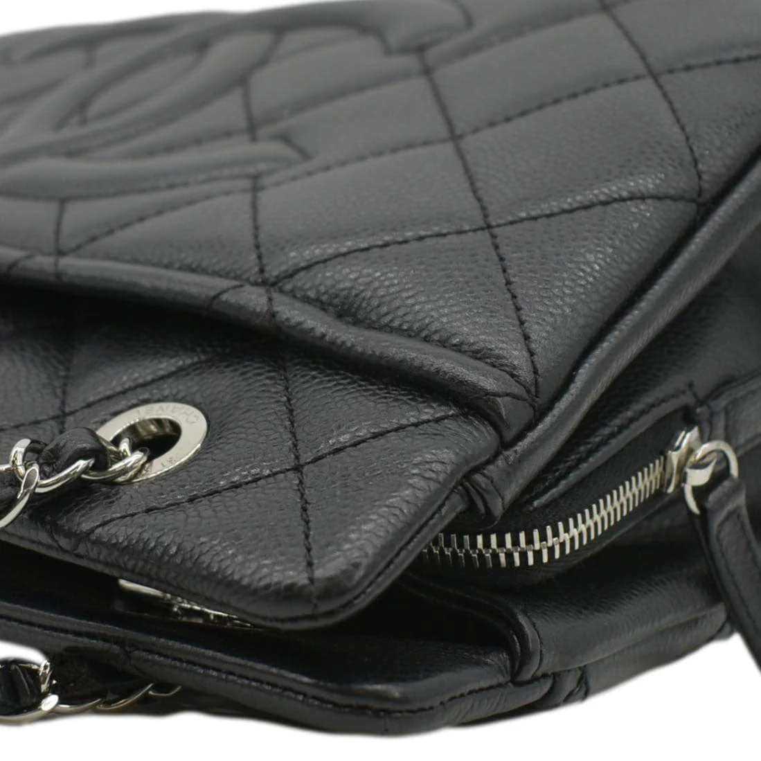CHANEL Timeless CC Soft Quilted Caviar Leather Shopping Tote Bag Black - Image 7